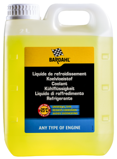 BARDAHL Антифриз готов за употреба -25°С - жълт 2L
