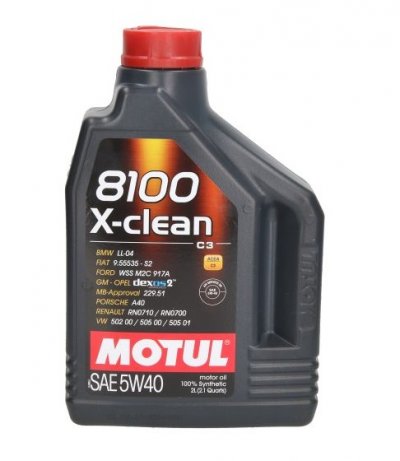 MOTUL 8100 X-CLEAN 5W40 C3 2L