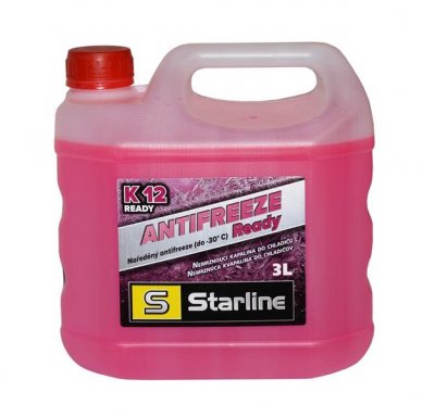 STARLINE K12 Антифриз готов за употреба -30°С - червен 3L