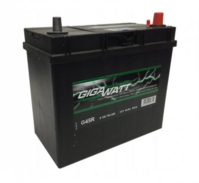 АКУМУЛАТОР GIGAWATT 45AH R+ ASIA
