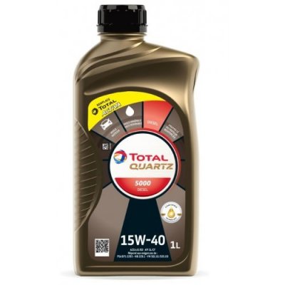 TOTAL QUARTZ 5000 15W40 DIESEL 1L