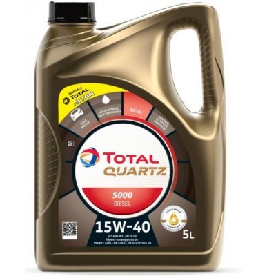 TOTAL QUARTZ 5000 15W40 DIESEL 5L
