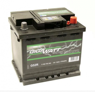 АКУМУЛАТОР GIGAWATT 52AH R+