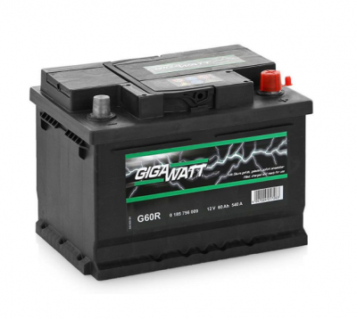 АКУМУЛАТОР GIGAWATT 60AH R+
