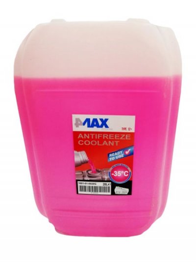4MAX TYPE 12+ Антифриз готов за употреба -35°С - червен 20L