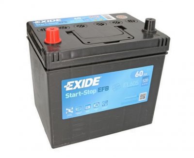 АКУМУЛАТОР EXIDE EFB START&STOP 60AH L+ ASIA