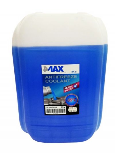 4MAX TYPE 11 Антифриз готов за употреба -35°С - син 20L
