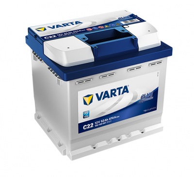 АКУМУЛАТОР C22 VARTA BLUE DYNAMIC 52AH R+
