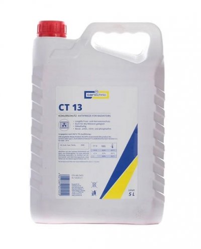 CARTECHNIC CT 13 Антифриз концентрат - червен 5L