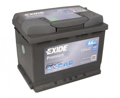 АКУМУЛАТОР EXIDE PREMIUM 64AH R+