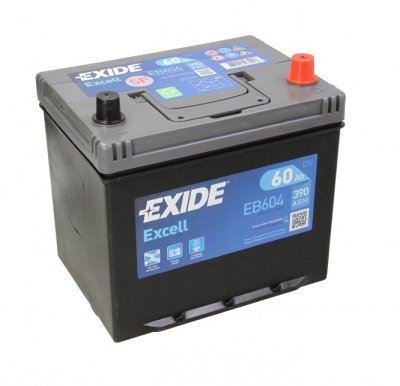 АКУМУЛАТОР EXIDE EXCELL 60AH R+ ASIA