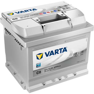 АКУМУЛАТОР C6 VARTA SILVER DYNAMIC 52AH R+